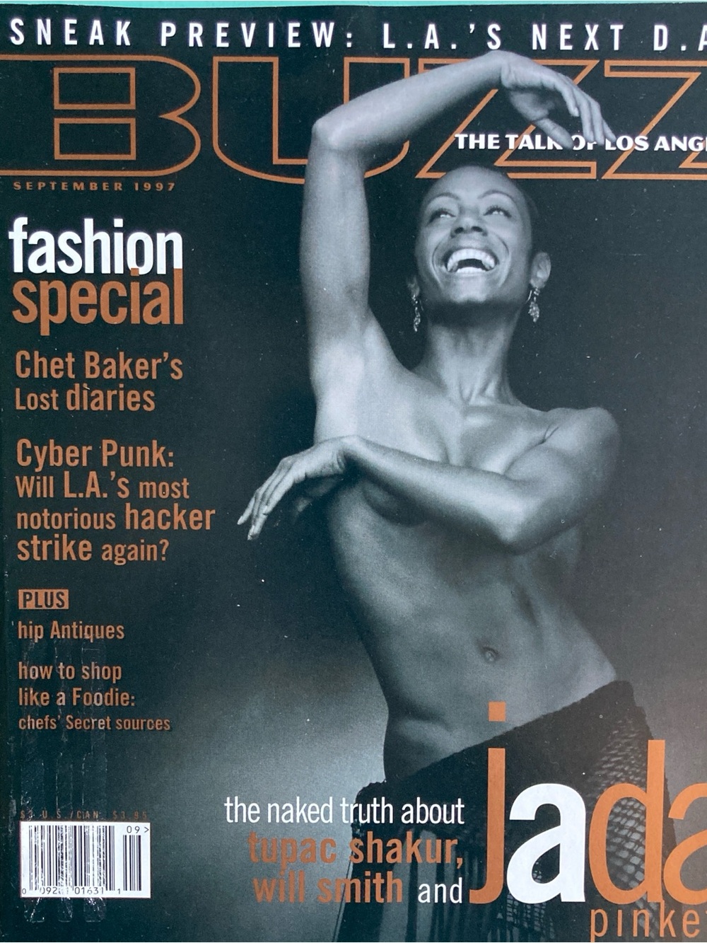 Jada Pinkett Smith Buzz The Talk of Los Angeles Magazine SEPTEMBER 1997 Residue